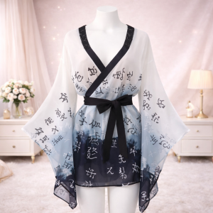 Ink Blossom Hanfu Night Robe