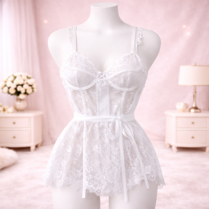 Floral Lace Spaghetti Strap Night Dress