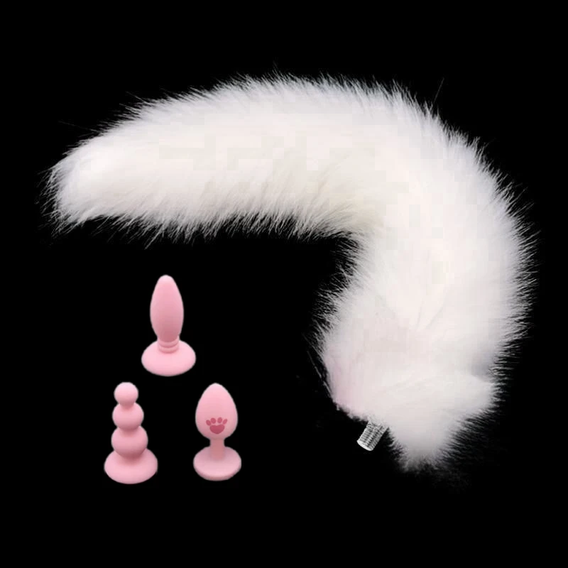 Separable Silicone Tail Plug Set – Fox & Rabbit Style for Adult Roleplay - Image 4