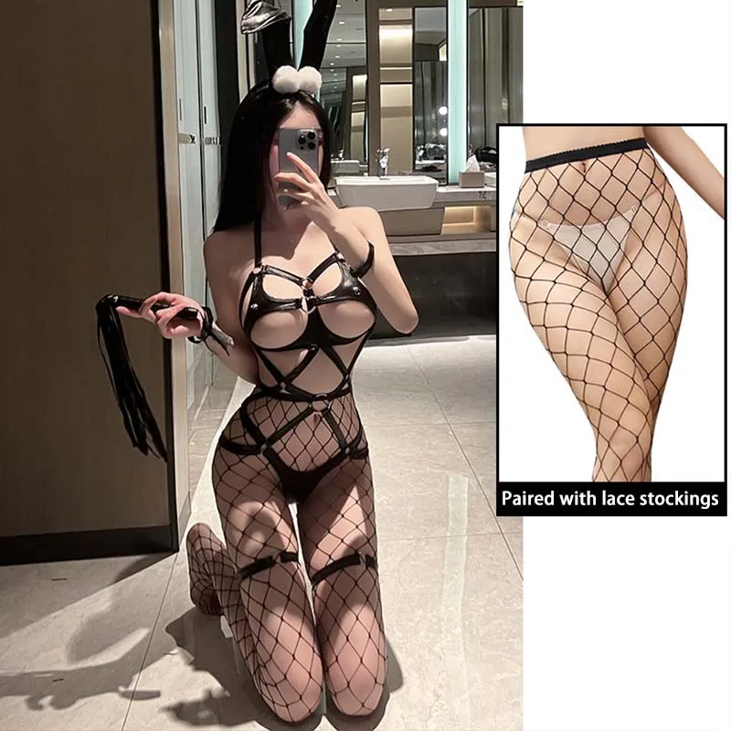 Sheer Halter Nightdress Lingerie - Image 4