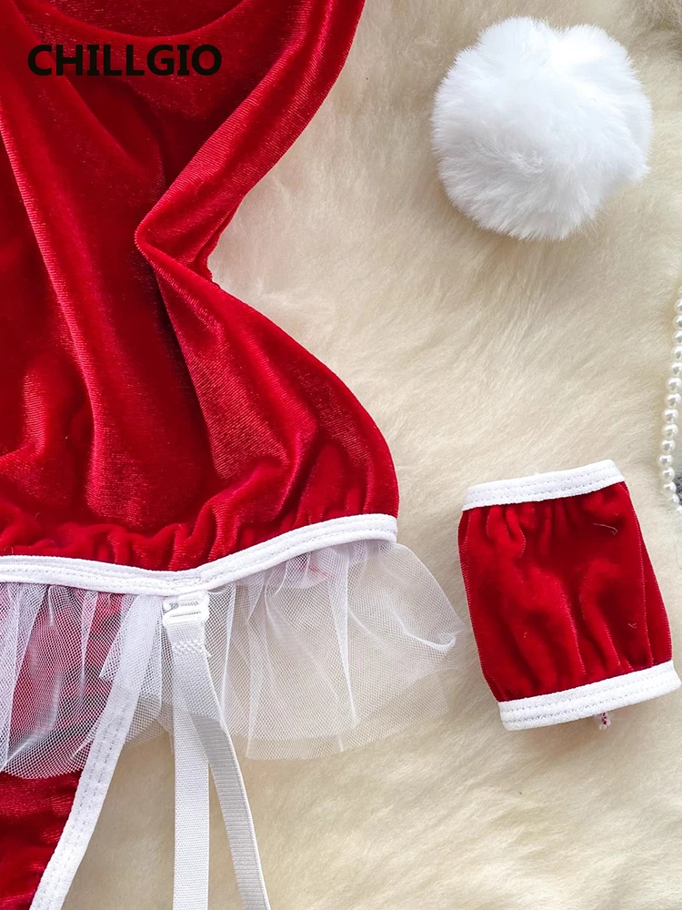 Velour Bunny Bodysuit Set - Image 5