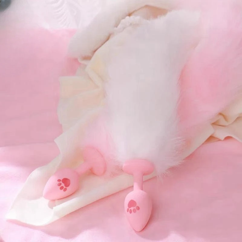 Separable Silicone Tail Plug Set – Fox & Rabbit Style for Adult Roleplay - Image 5