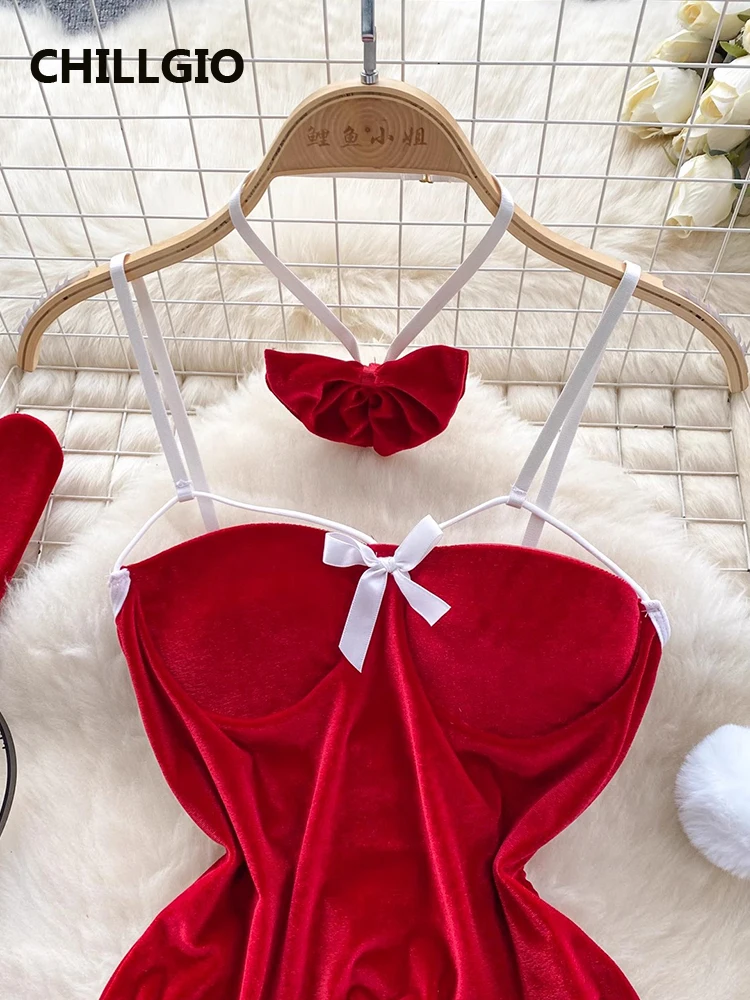 Velour Bunny Bodysuit Set - Image 4