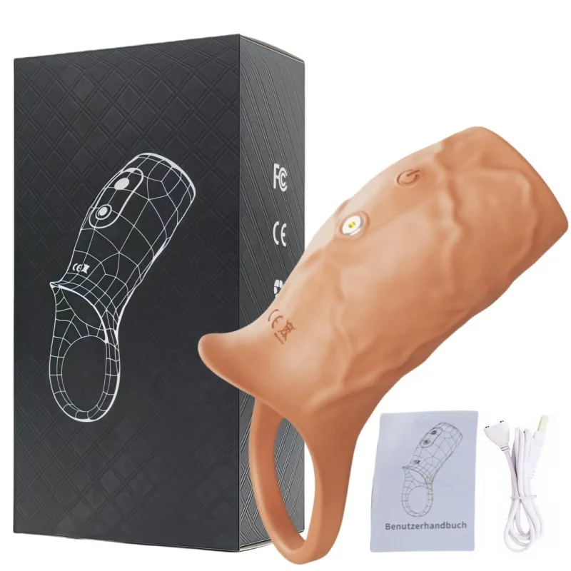 Vibrating Silicone Ring with Sleeve - Image 12