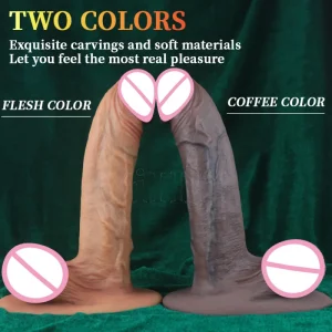 Long Soft Silicone Dildo with Suction Base