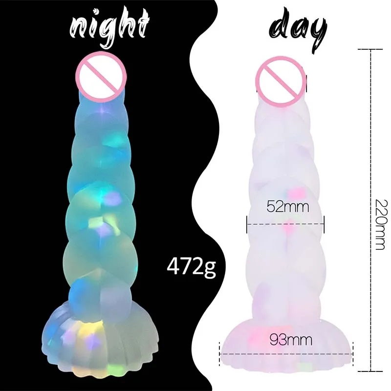 Soft Silicone Spiral Training Plug with Night Light - Image 10