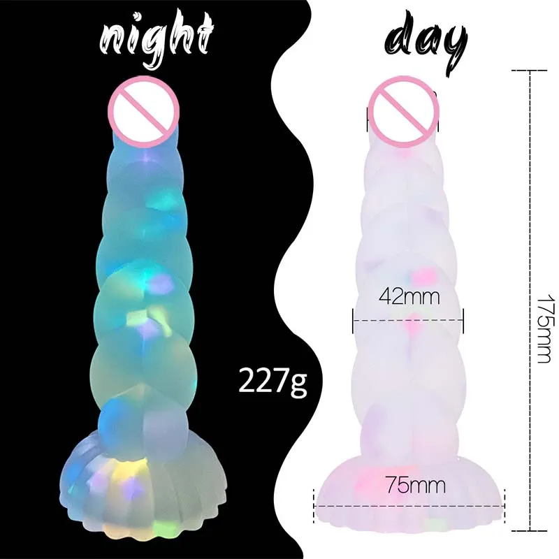 Soft Silicone Spiral Training Plug with Night Light - Image 7