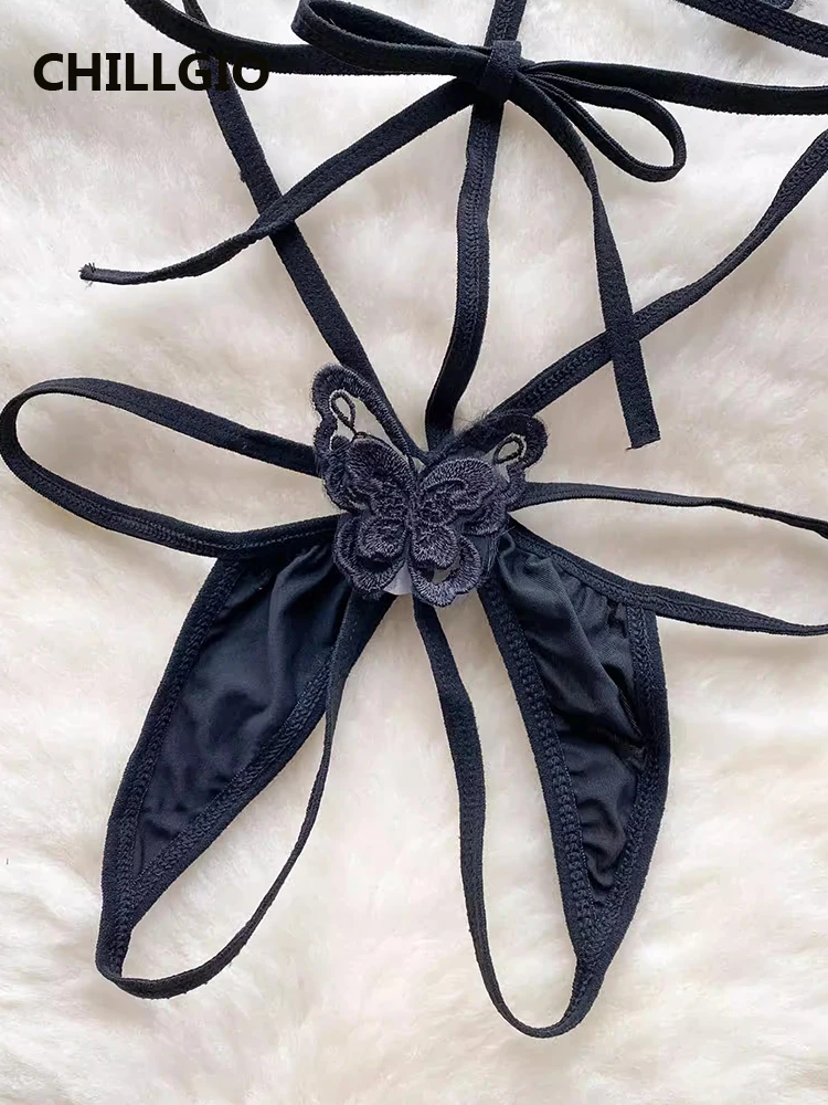 Butterfly Lace Strappy Bodysuit - Image 4