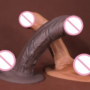 Super Realistic Silicone Dildo with Plug Base – Adult Pleasure Toy