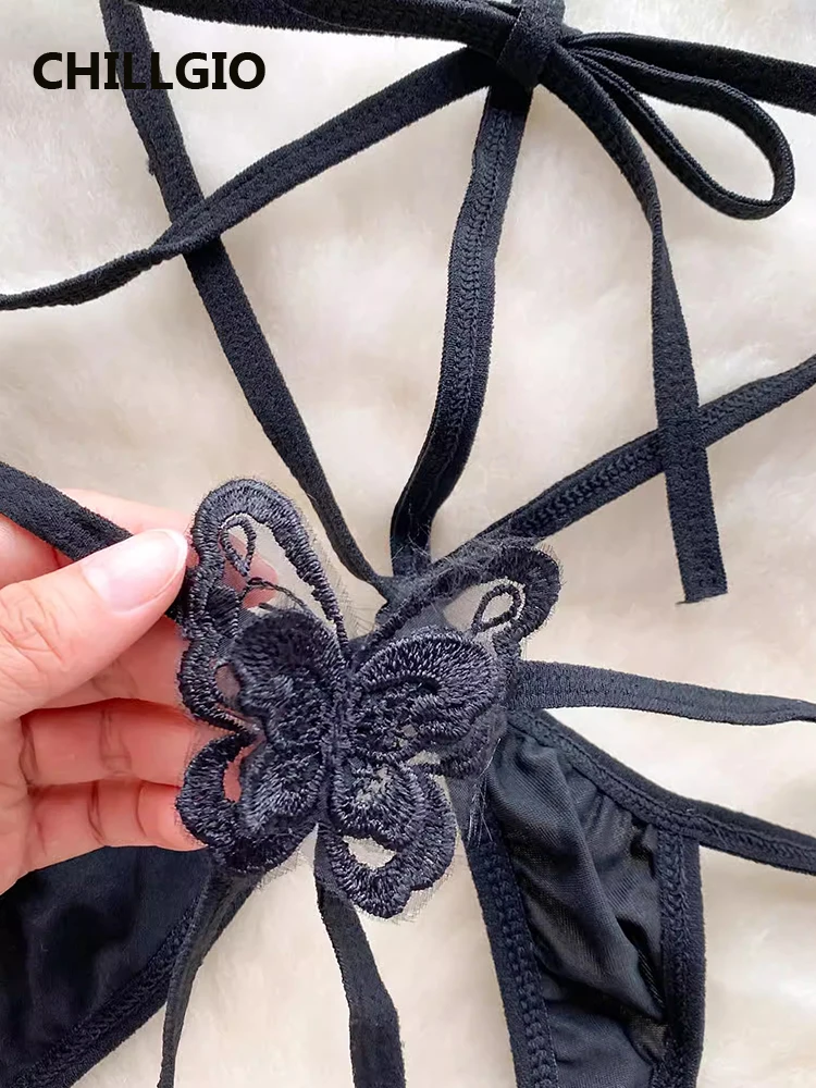 Butterfly Lace Strappy Bodysuit - Image 5