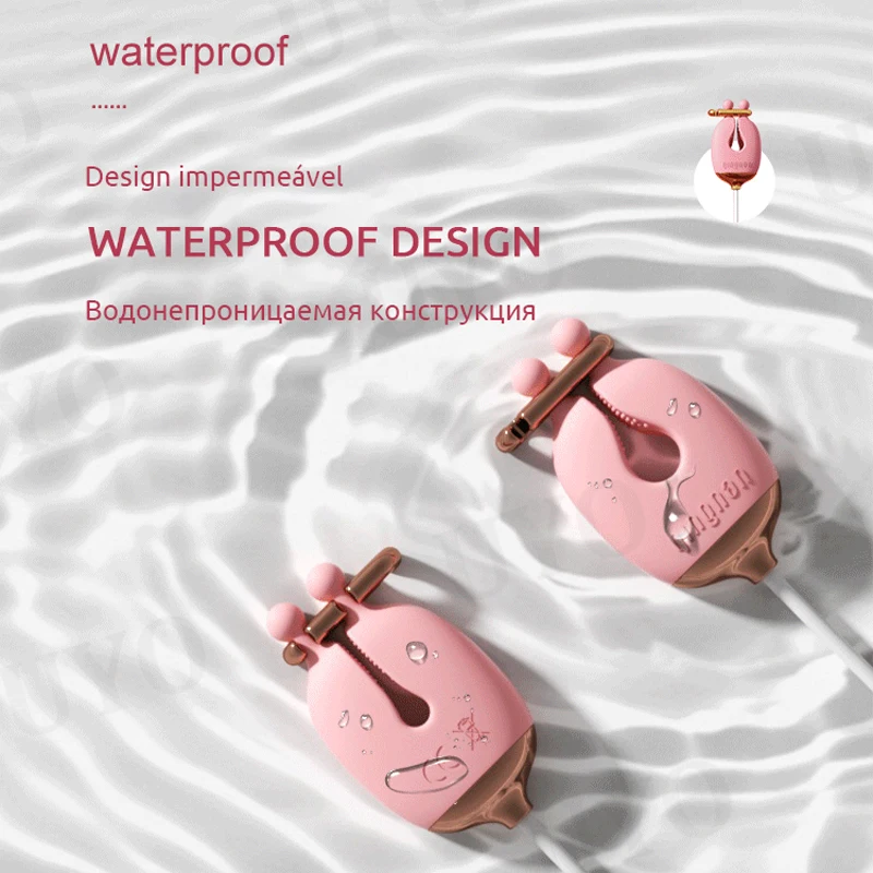 BDSM Nipple Stimulation Set with Collar & Chain - Image 4