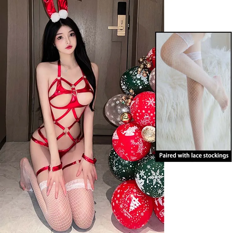 Sheer Halter Nightdress Lingerie - Image 5